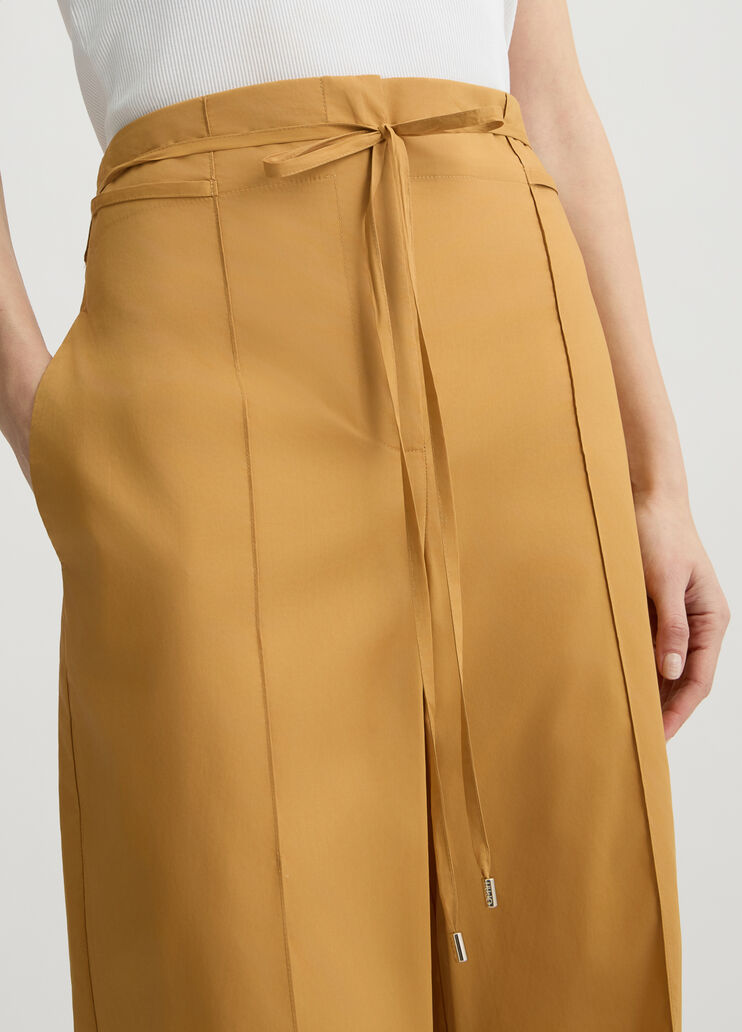 Mustard yellow trousers with belt caramel Liu Jo - large image number 2 Mustard yellow trousers with belt caramel Liu Jo - large image number 2