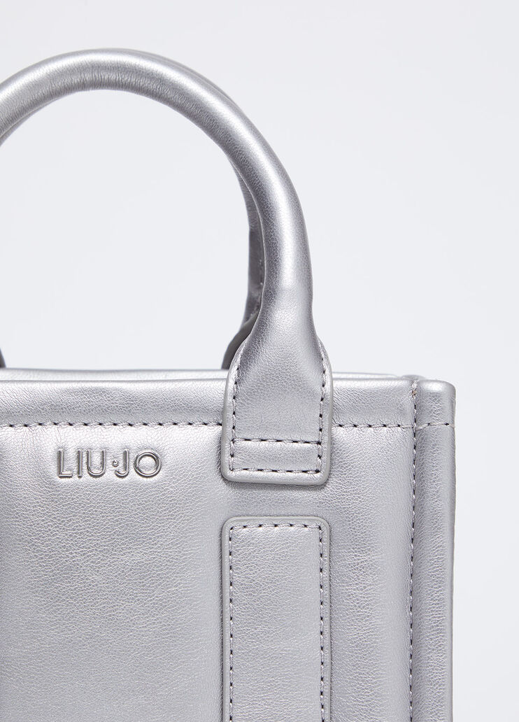 Borsa a tracolla mini grigio Liu Jo - large image number 4