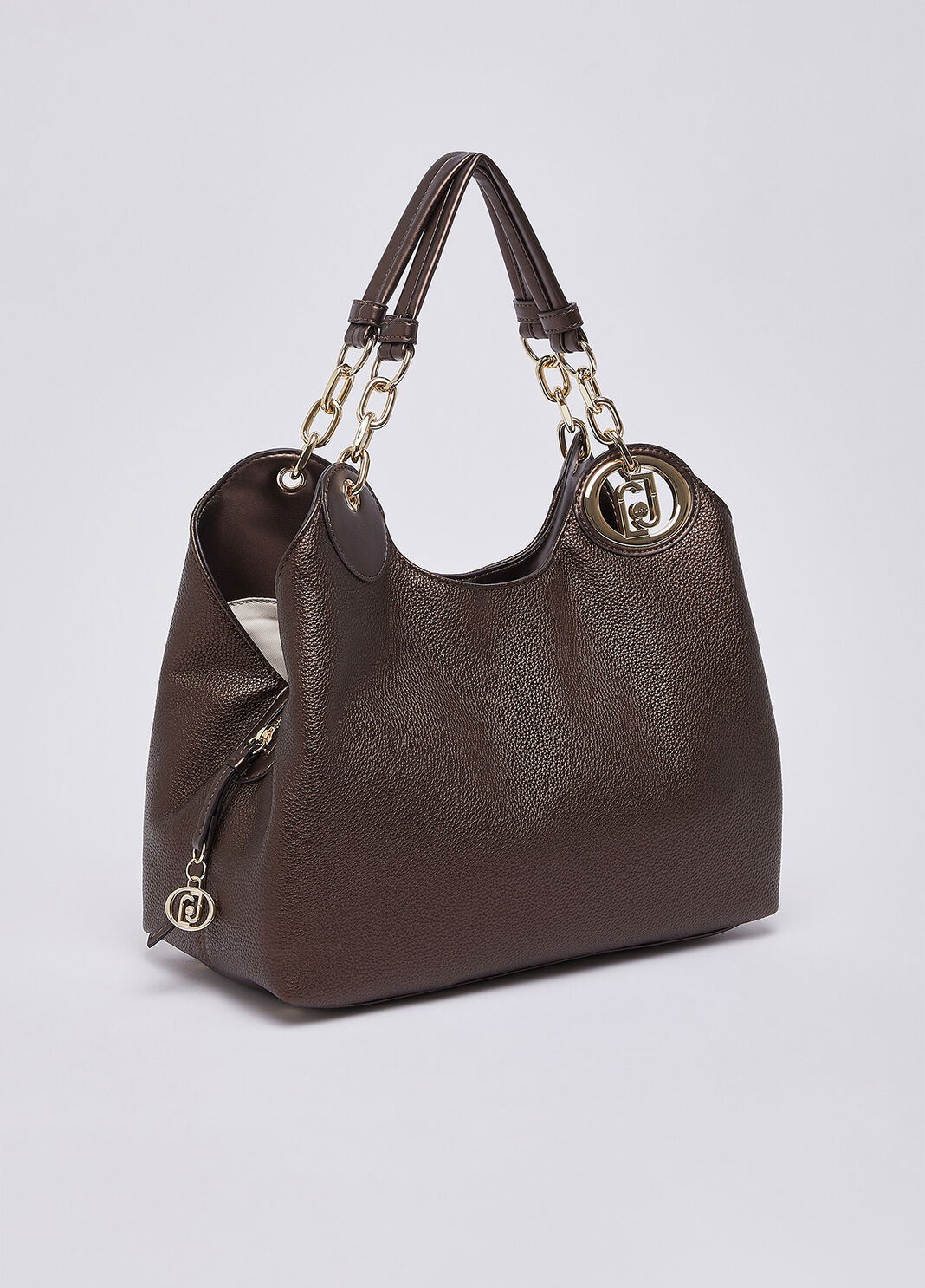 Medium satchel bag dark brown Liu Jo - large image number 2