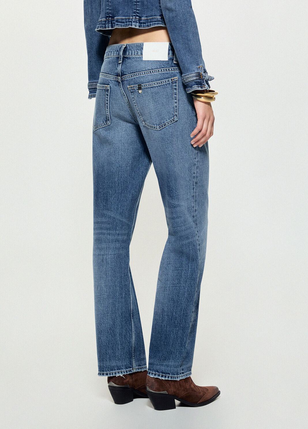 Jeans Cropped mit niedriger Taille blauer Denim Liu Jo - large image number 1