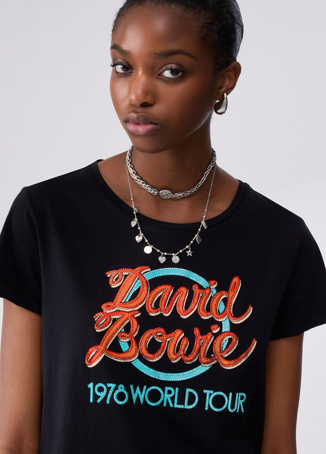 T-shirt with print logo Liu Jo - large image number 4