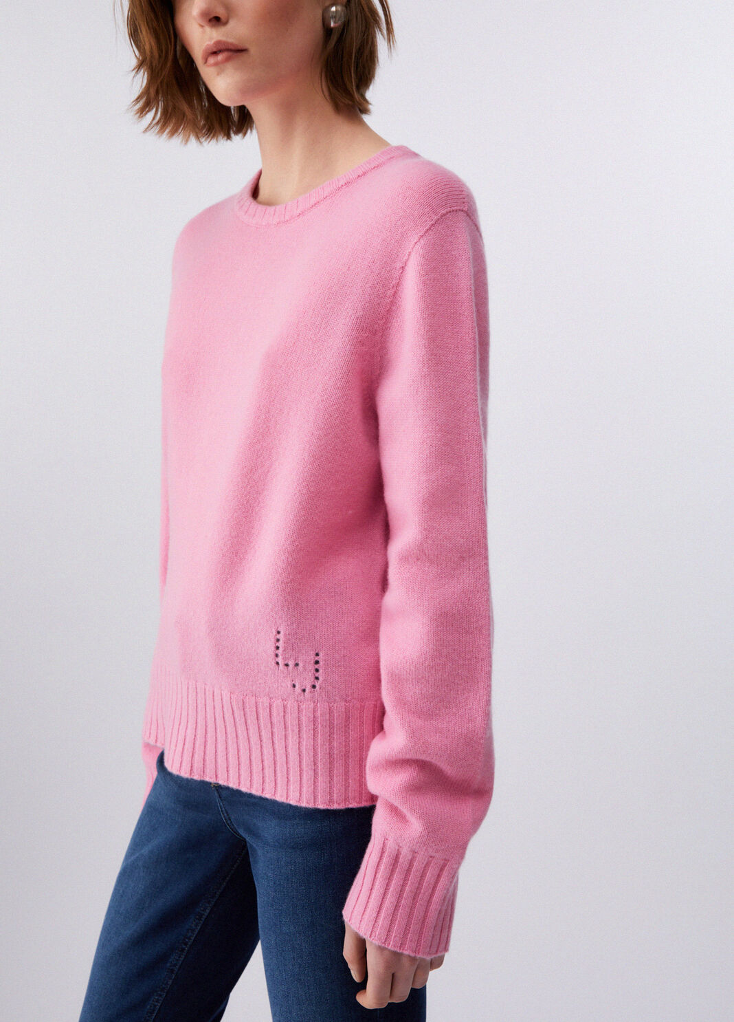 Wool and cashmere jumper peach Liu Jo - large image number 4