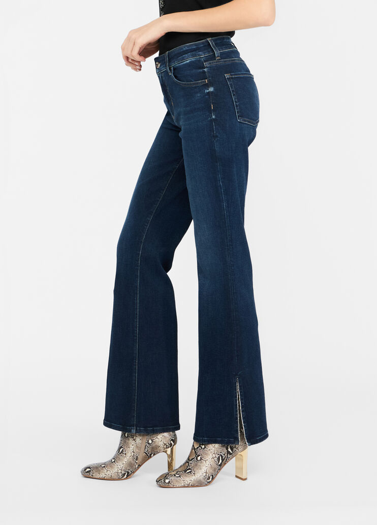 High-rise flared jeans dark blue denim Liu Jo - large image number 3 High-rise flared jeans dark blue denim Liu Jo - large image number 3