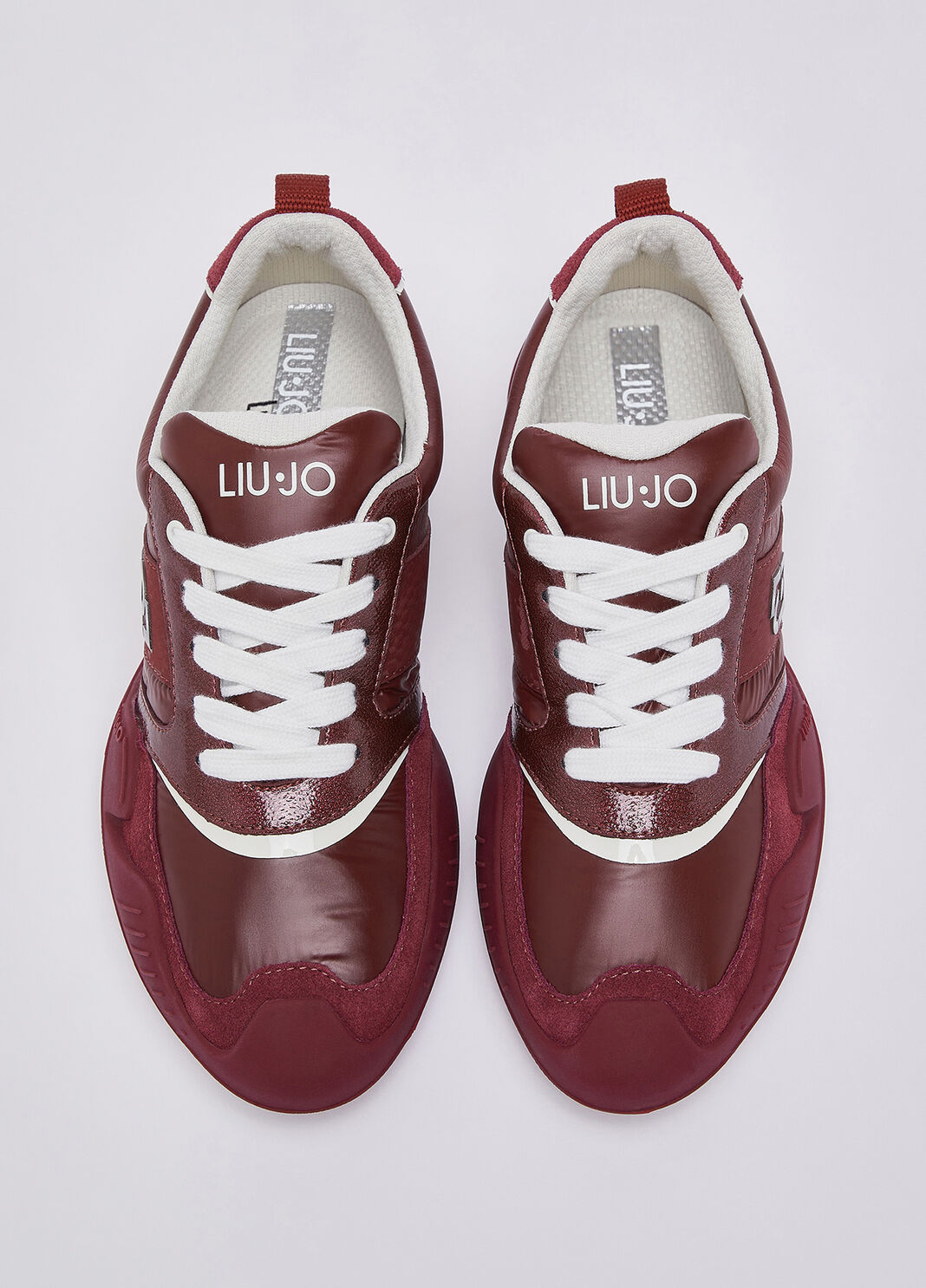 Sneakers in nylon and patent leather cherry red Liu Jo - large image number 3