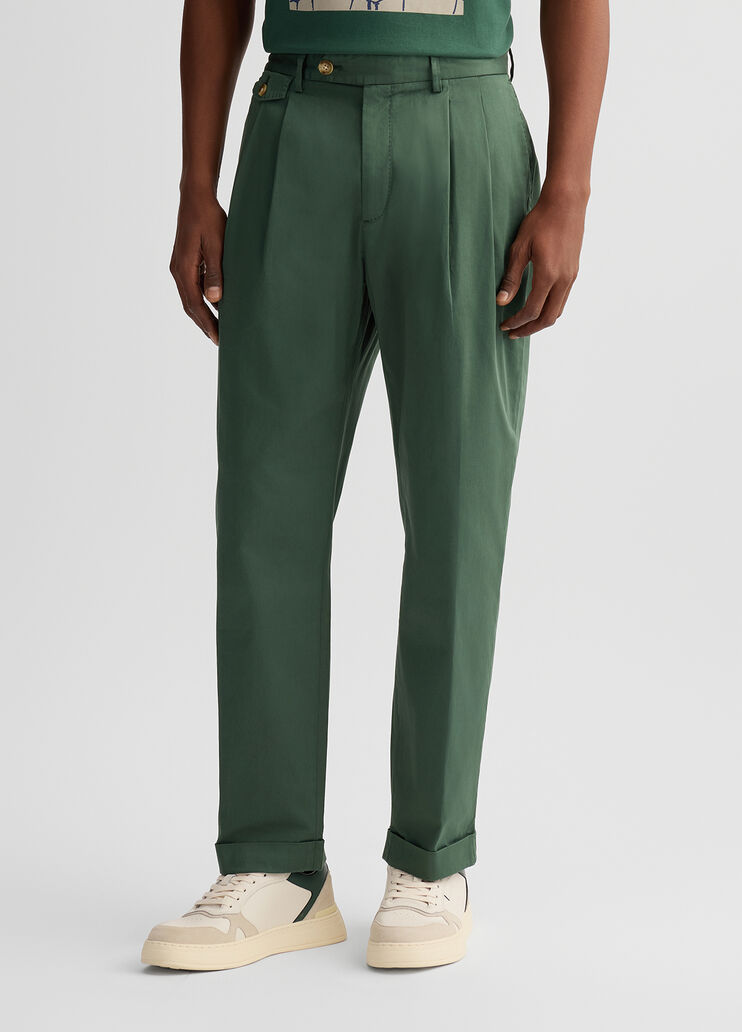 Men's trousers with darts dark green Liu Jo - medium Men's trousers with darts dark green Liu Jo - medium