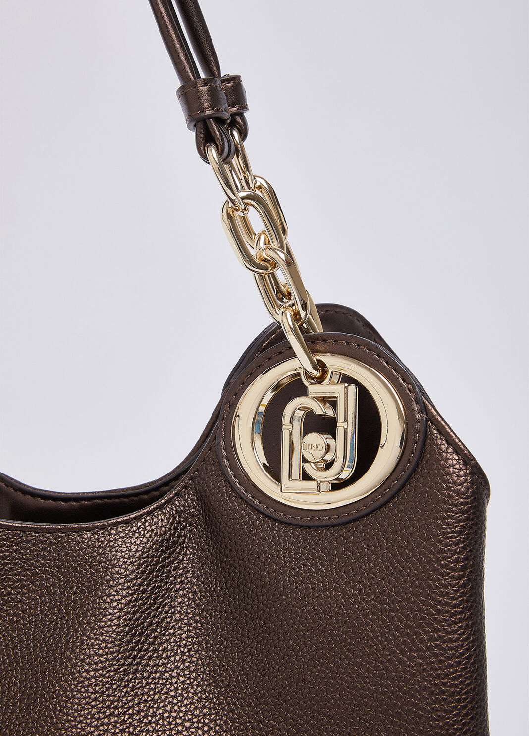 Medium satchel bag dark brown Liu Jo - large image number 4