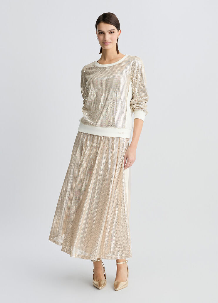 Sequin skirt beige Liu Jo - medium Sequin skirt beige Liu Jo - medium