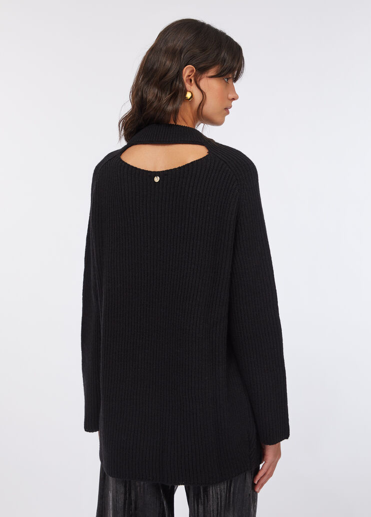 Wool sweater black Liu Jo - large image number 1