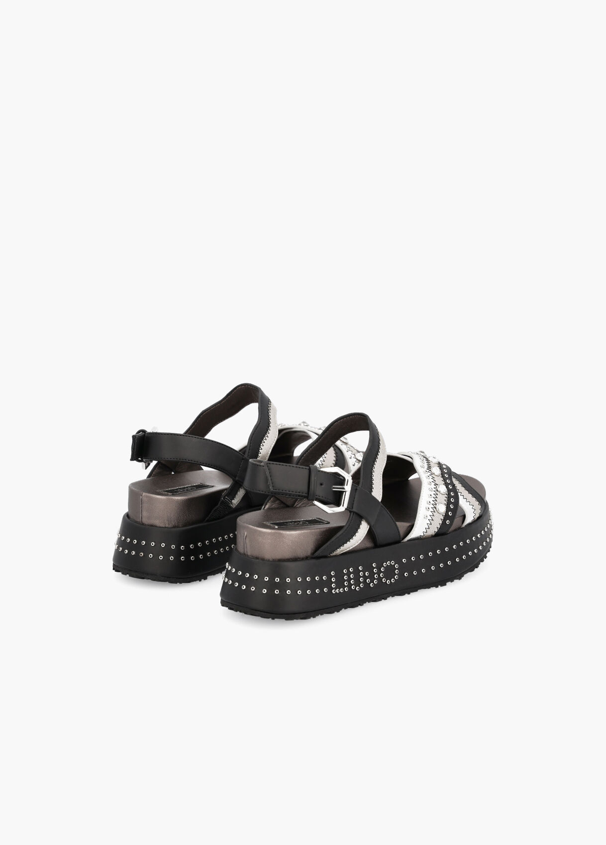 Sandalias tachuelas plataforma store