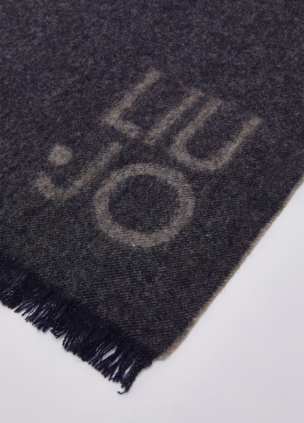 Scarf in wool and cashmere dark blue Liu Jo - large image number 3