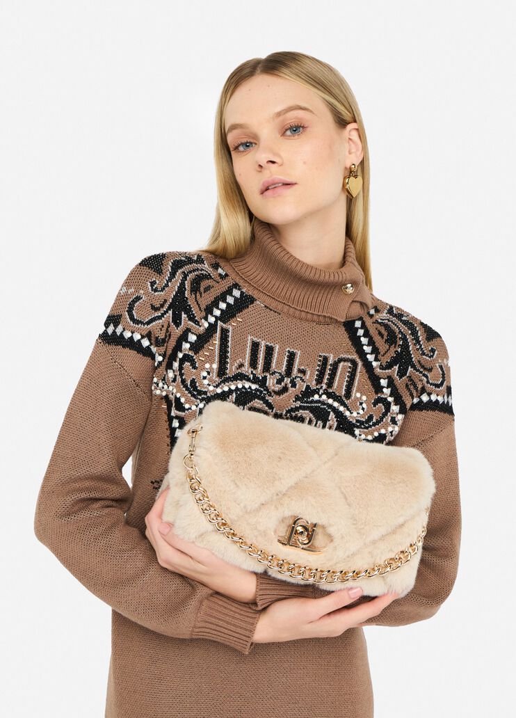 Mittelgroße Tasche LaPuffy Weiß Liu Jo - medium Mittelgroße Tasche LaPuffy Weiß Liu Jo - medium