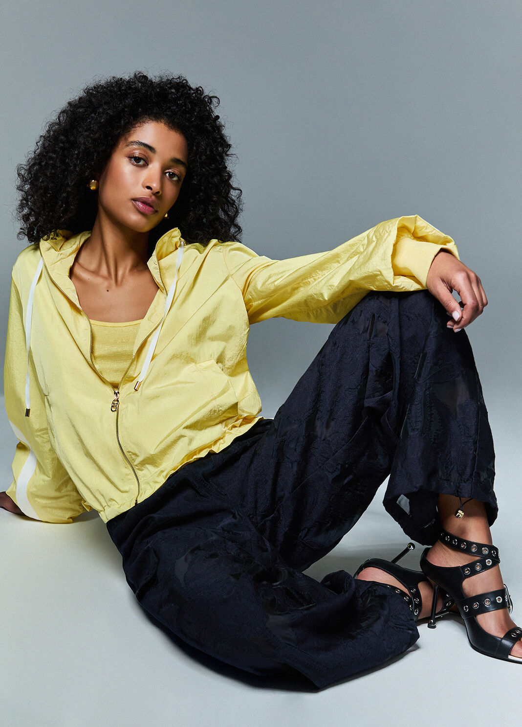 Hose aus Jacquard-Organza Dunkelblau Liu Jo - large image number 2