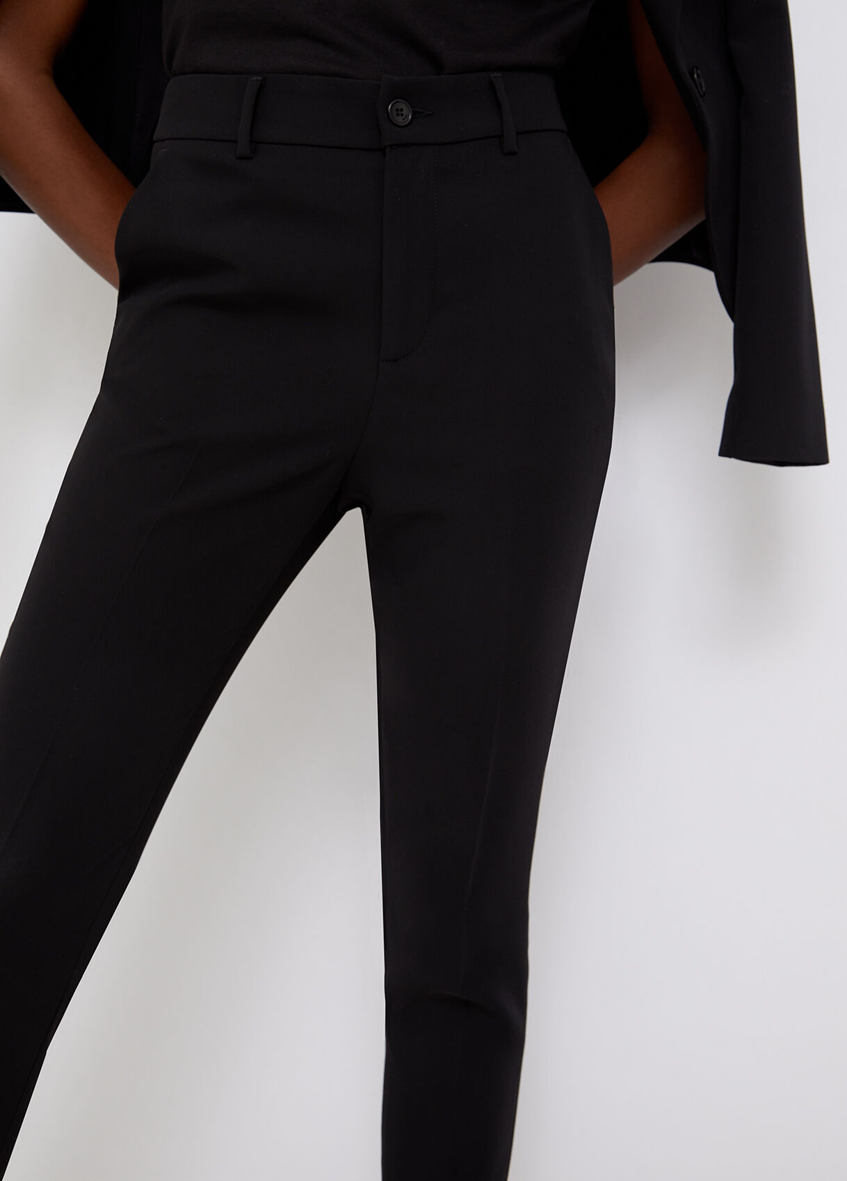 High-rise chinos