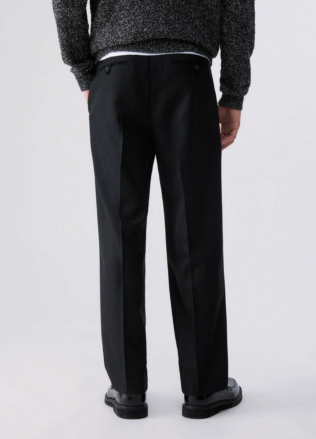 Trousers relaxed fit in a wool blend black Liu Jo - large image number 1