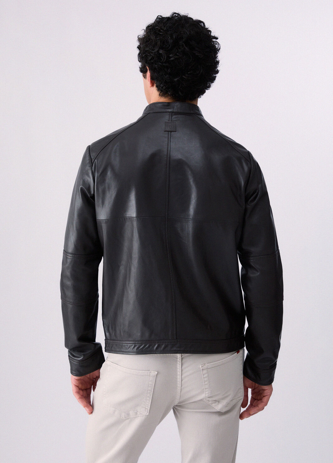 Leather biker jacket chocolate Liu Jo - large image number 1