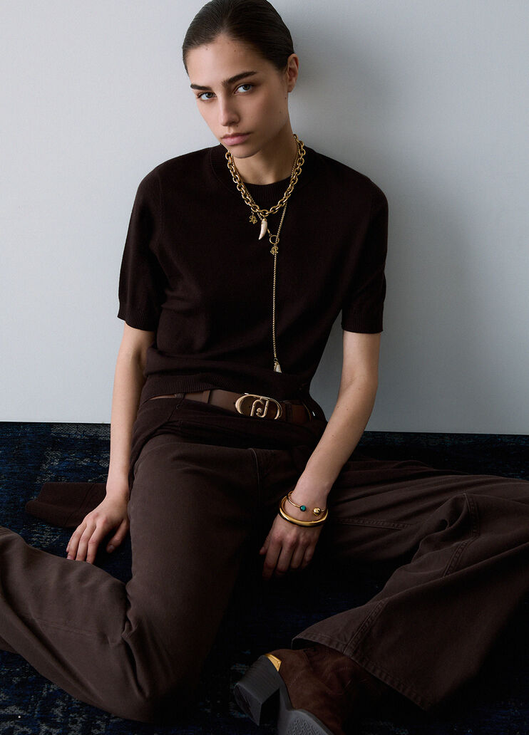 Knit Top dark brown Liu Jo - medium