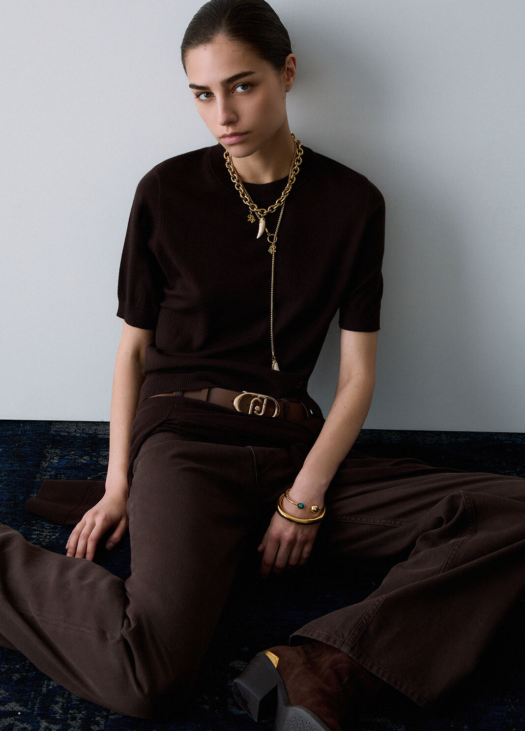 Knit Top dark brown Liu Jo - large image number 3