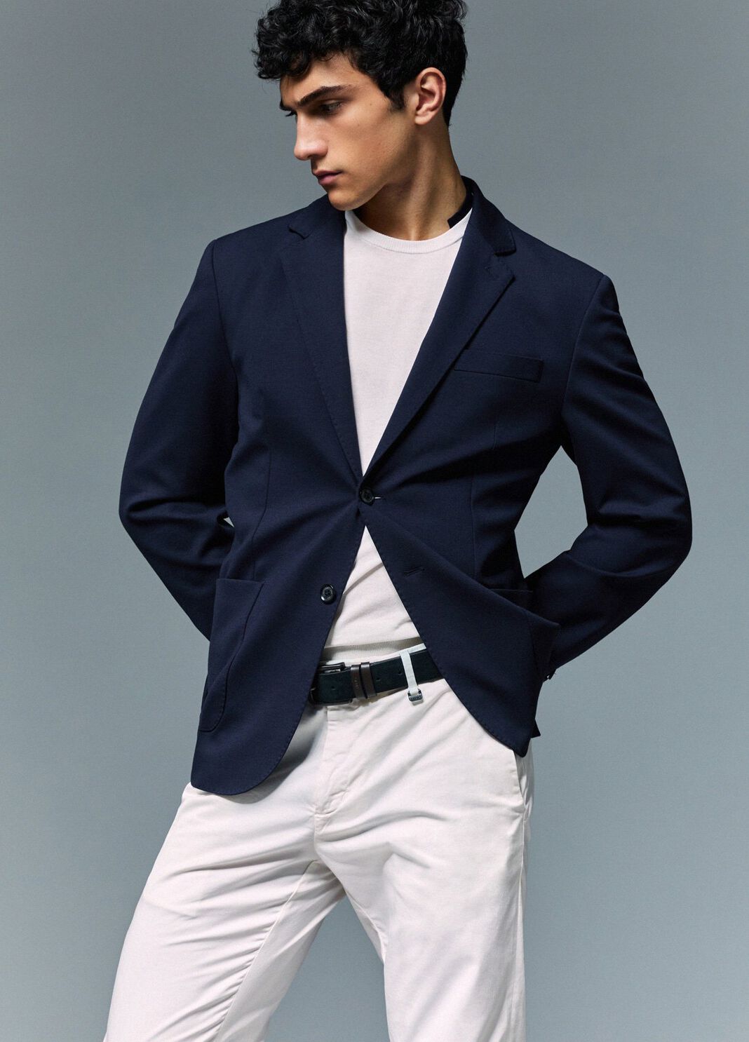 Blazer aus Jersey Dunkelblau Liu Jo - large image number 2