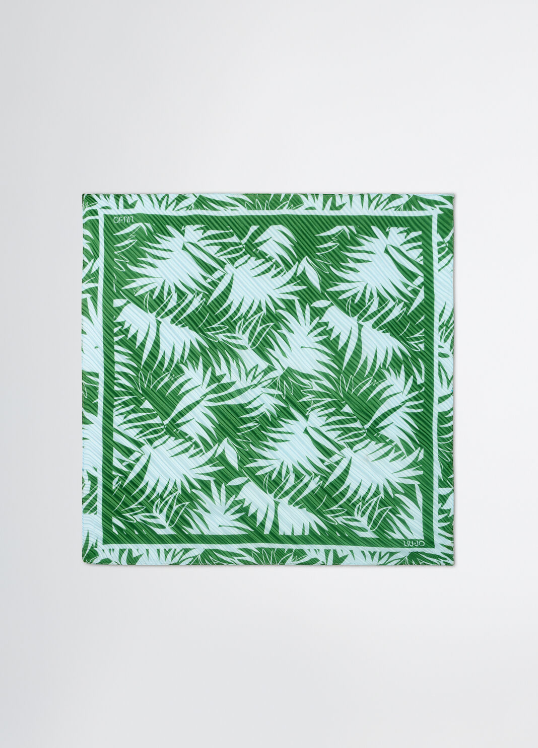 Foulard pliss&eacute; imprim&eacute; vert Liu Jo - large image number 3