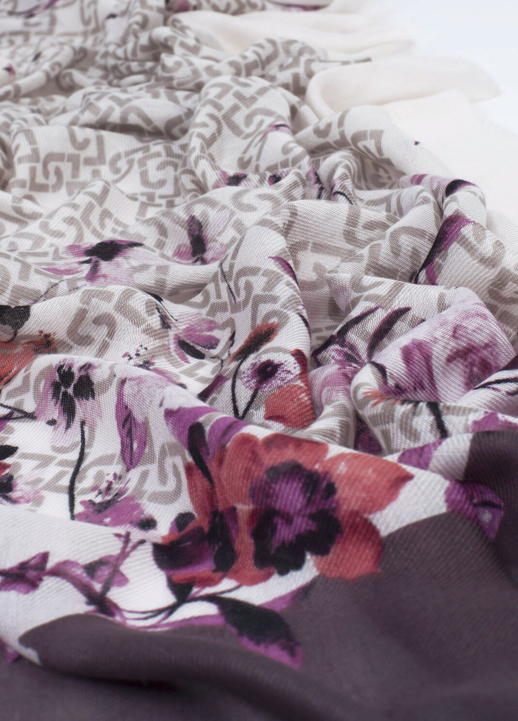 Foulard with flowers Purple Liu Jo - large image number 2