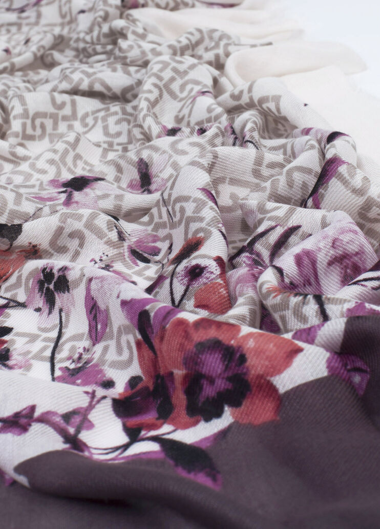 Foulard with flowers Purple Liu Jo - large image number 2 Foulard with flowers Purple Liu Jo - large image number 2