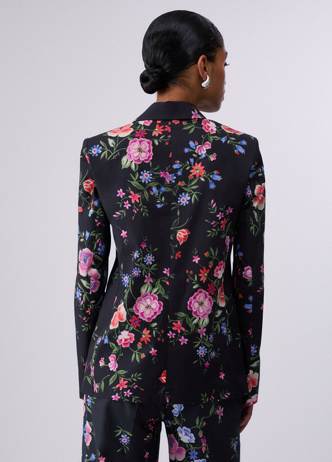 Blazer mit Blumenmuster Schwarz gebl&uuml;mt Liu Jo - large image number 1