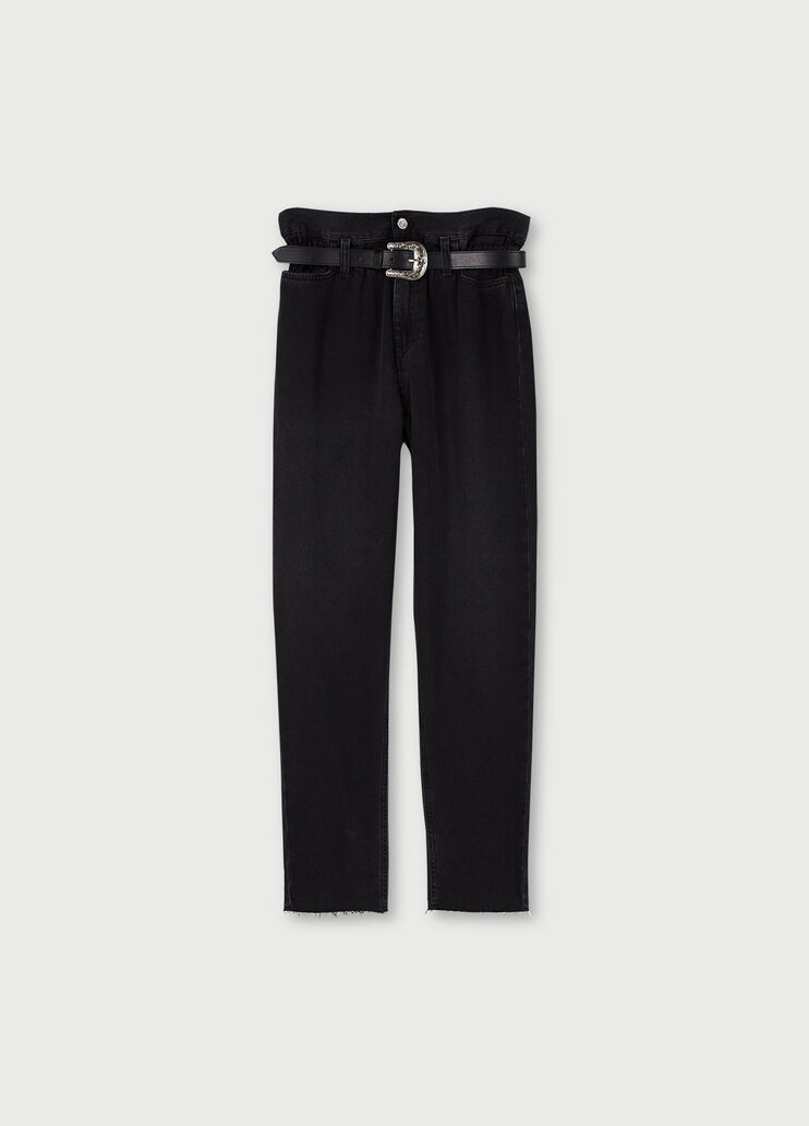 Mom fit jeans with belt Black Liu Jo - large image number 4 Mom fit jeans with belt Black Liu Jo - large image number 4