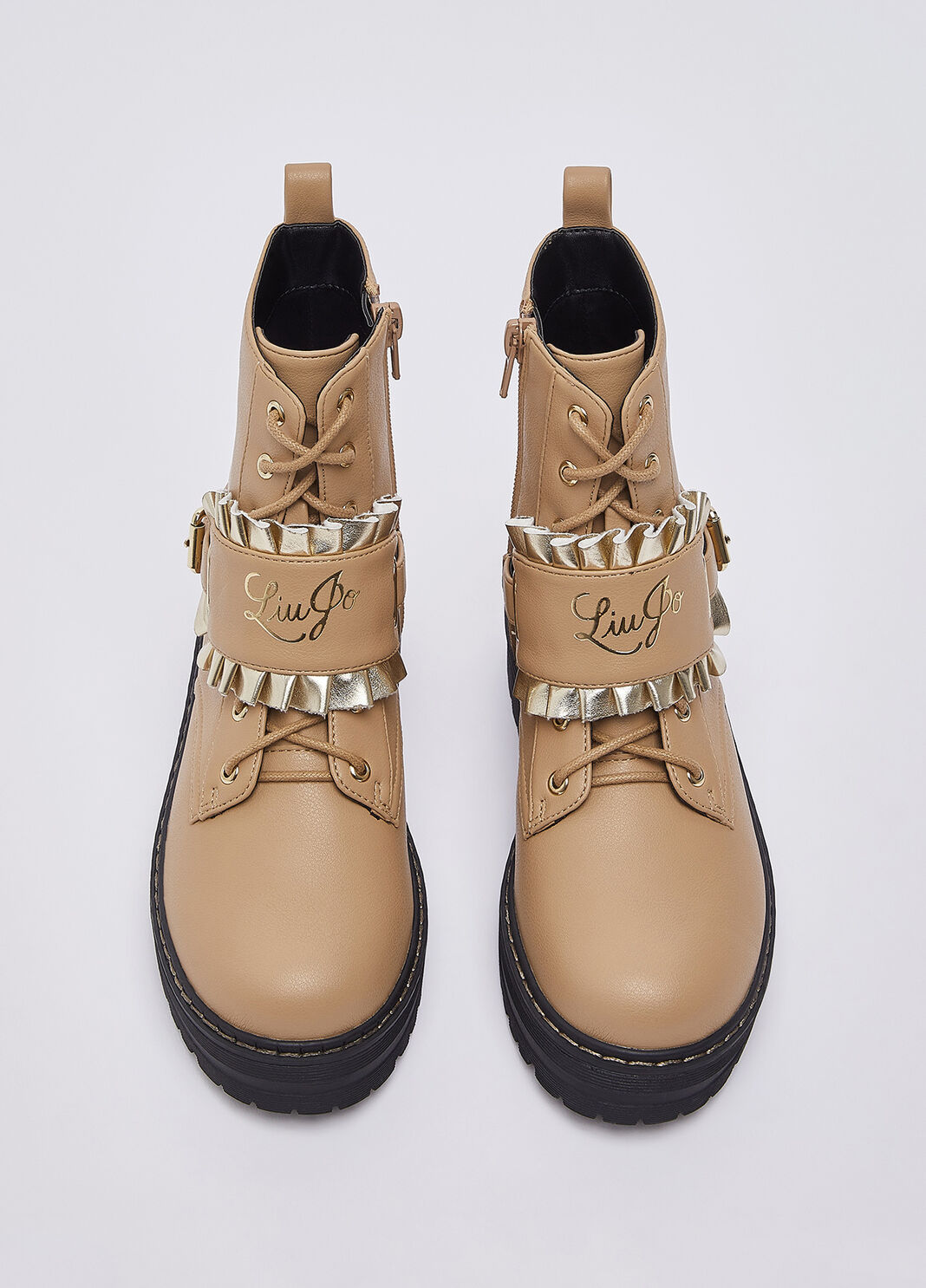 Schn&uuml;rboots mit Logo Sand Liu Jo - large image number 3