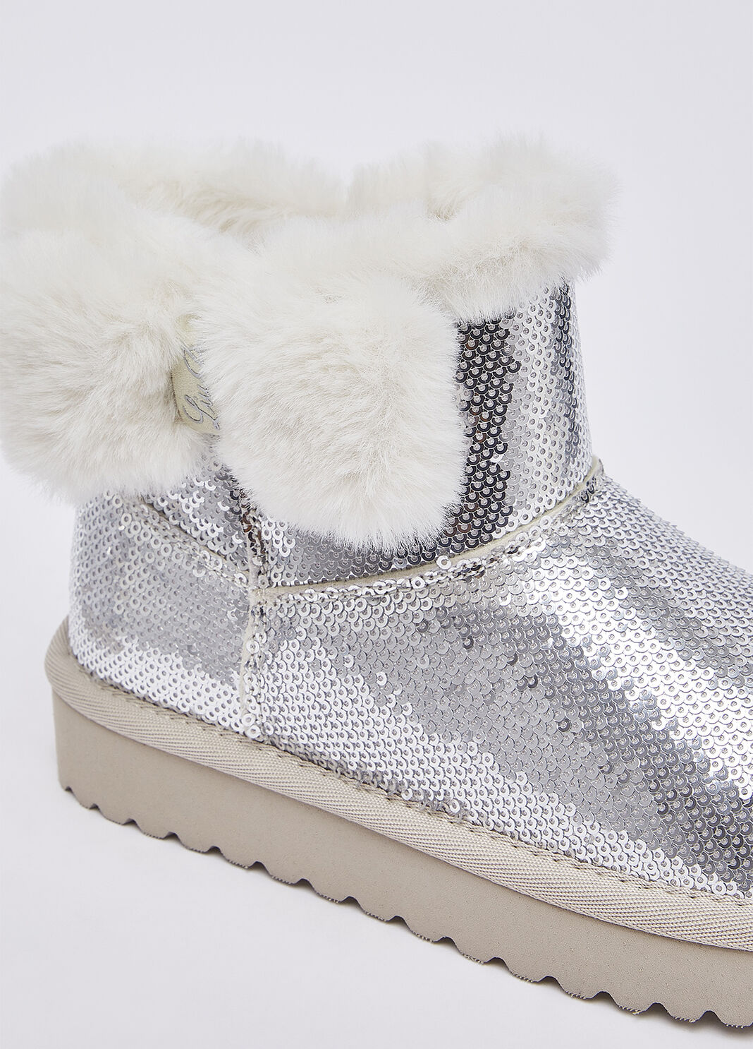 Warm ankle boots with sequins silver Liu Jo - large image number 5