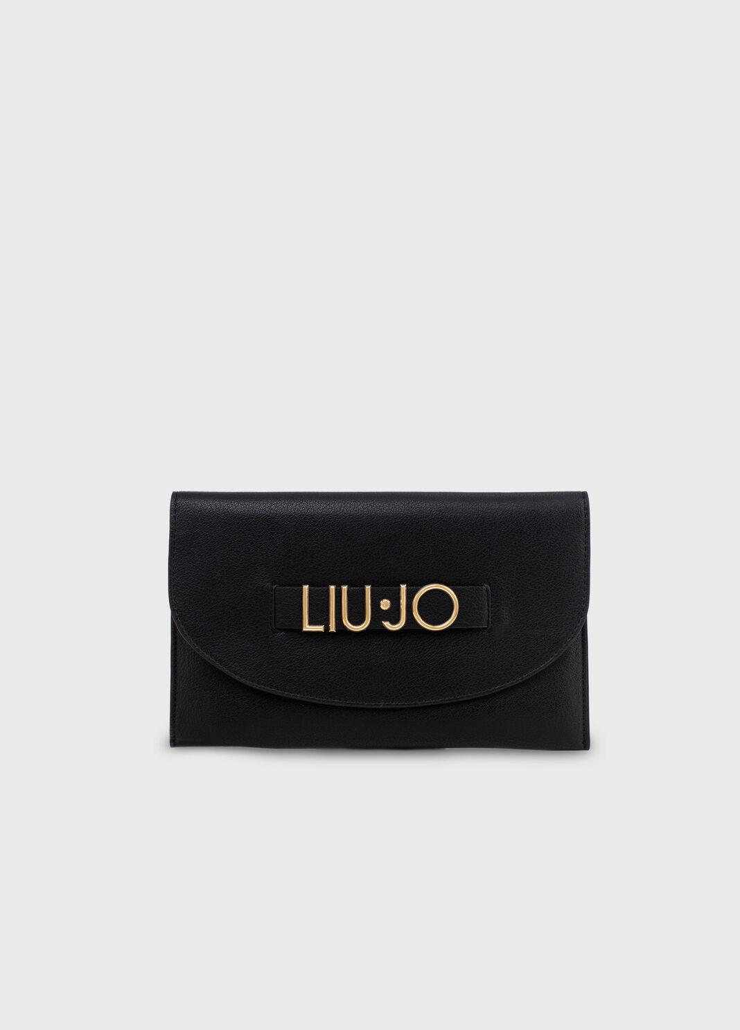 Large wallet with logo Black Liu Jo - large image number 0