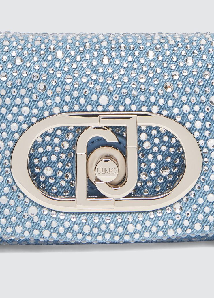 Bolso mini LaPuffy de denim denim claro Liu Jo - large image number 4 Bolso mini LaPuffy de denim denim claro Liu Jo - large image number 4
