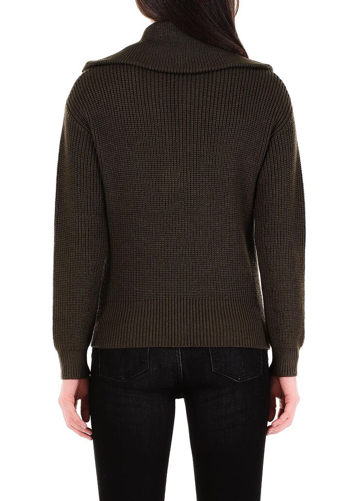 Maglia con bottoni gioiello verdone Liu Jo - large image number 1 Maglia con bottoni gioiello verdone Liu Jo - large image number 1