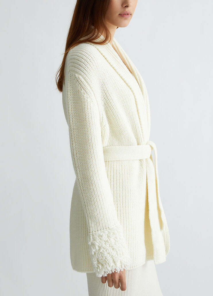 Cardigan en laine blanc Liu Jo - large image number 2 Cardigan en laine blanc Liu Jo - large image number 2