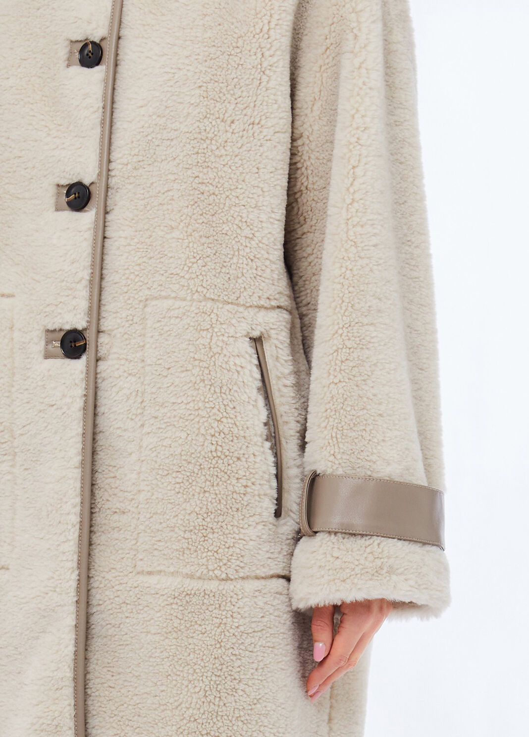 Teddymantel Dunkelbeige Liu Jo - large image number 2