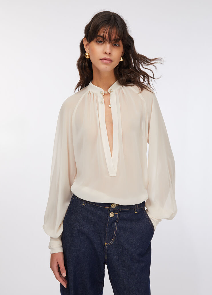 Блузка Liu Jo Better слоновая кость Liu Jo - large image number 0