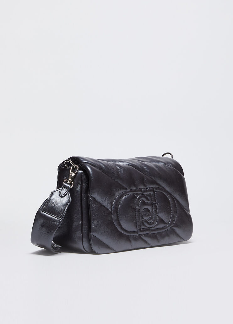 Medium glossy quilted crossbody bag grey Liu Jo - medium Medium glossy quilted crossbody bag grey Liu Jo - medium