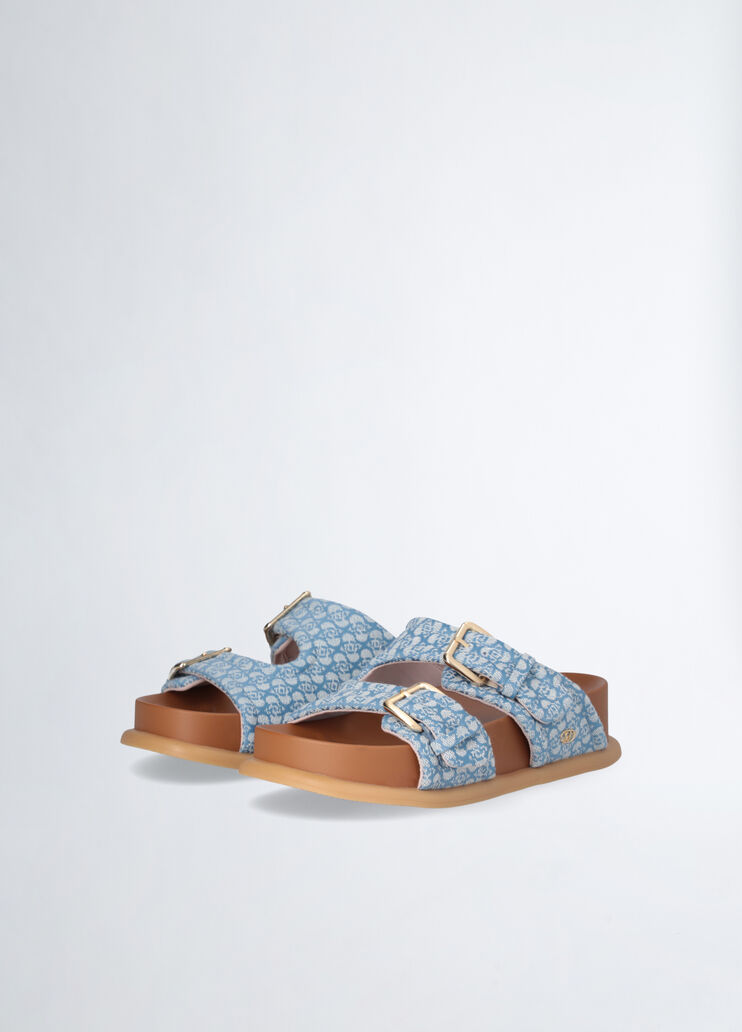 Sandals with bold straps denim Liu Jo - large image number 2  Sandals with bold straps denim Liu Jo - large image number 2