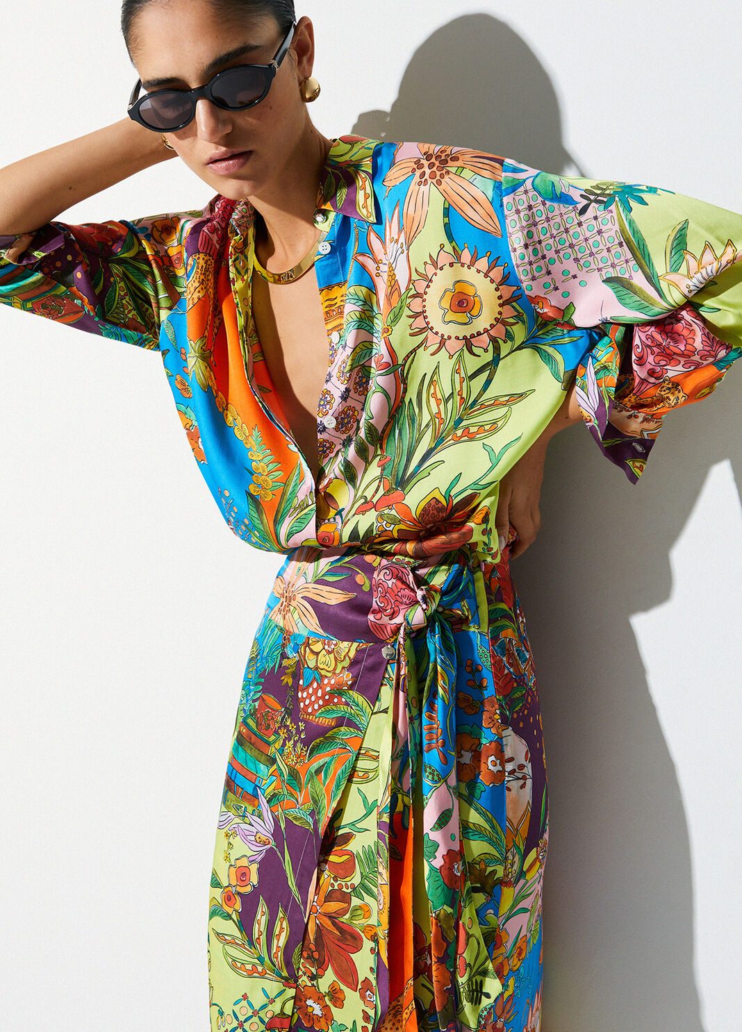 Camicia in raso stampato multicolor Liu Jo - large image number 2