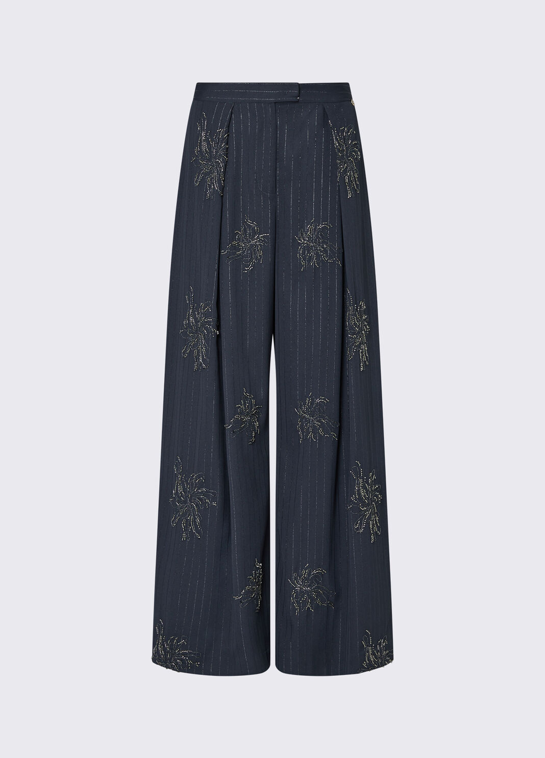 Palazzo trousers with jewel embroidery grey Liu Jo - large image number 6
