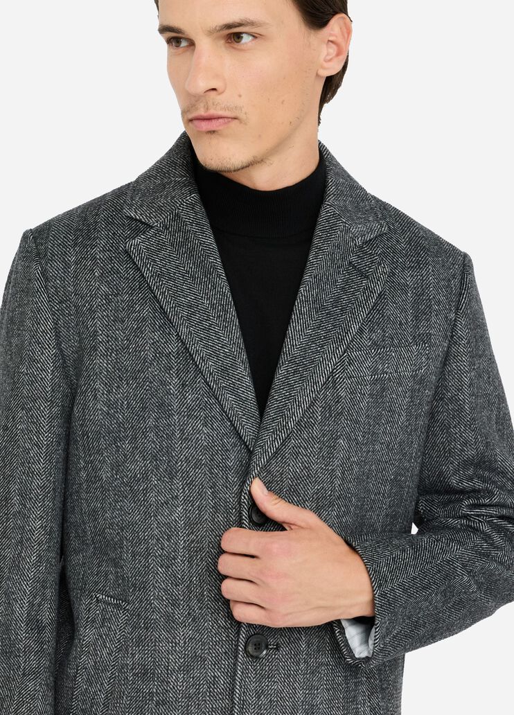Wool chevron coat black Liu Jo - large image number 2 Wool chevron coat black Liu Jo - large image number 2