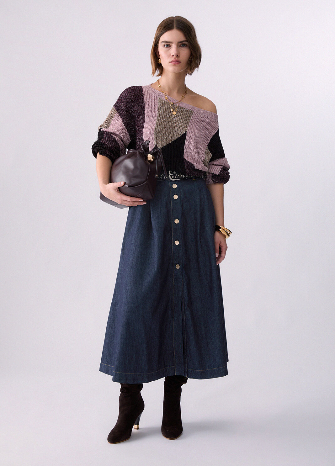 Long Denim Skirt Normal wash Liu Jo - large image number 5