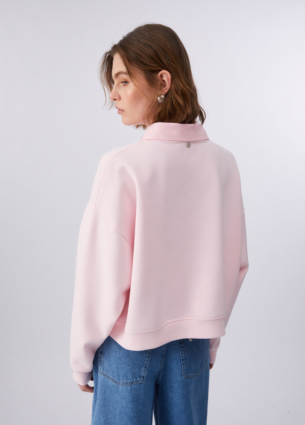 Sweatshirt mit Schmuckstickereien rosa Liu Jo - large image number 1