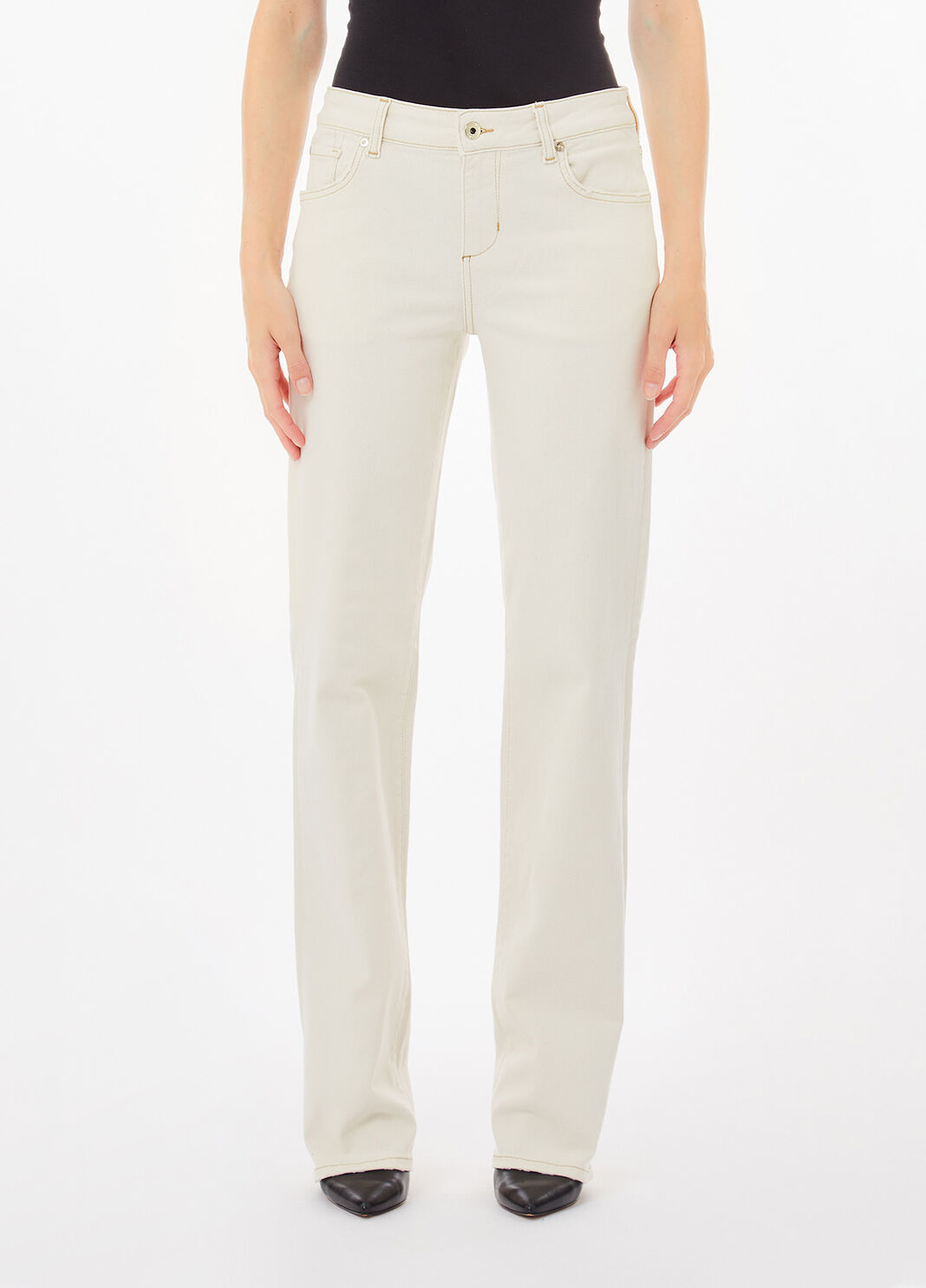 Straight-leg jeans ecru Liu Jo - large image number 0