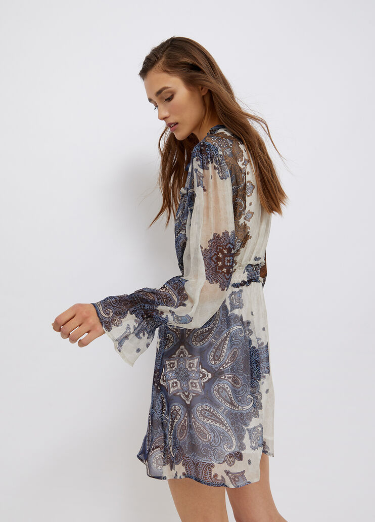 Short dress in silk blend optical print Liu Jo - large image number 1 Short dress in silk blend optical print Liu Jo - large image number 1