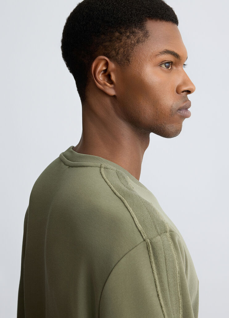 Green sweatshirt with pocket olive green Liu Jo - large image number 4 Green sweatshirt with pocket olive green Liu Jo - large image number 4