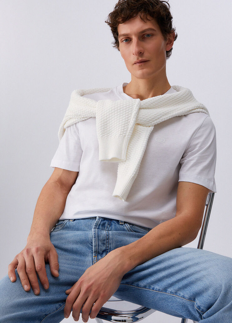 Pure cotton T-shirt white Liu Jo - medium