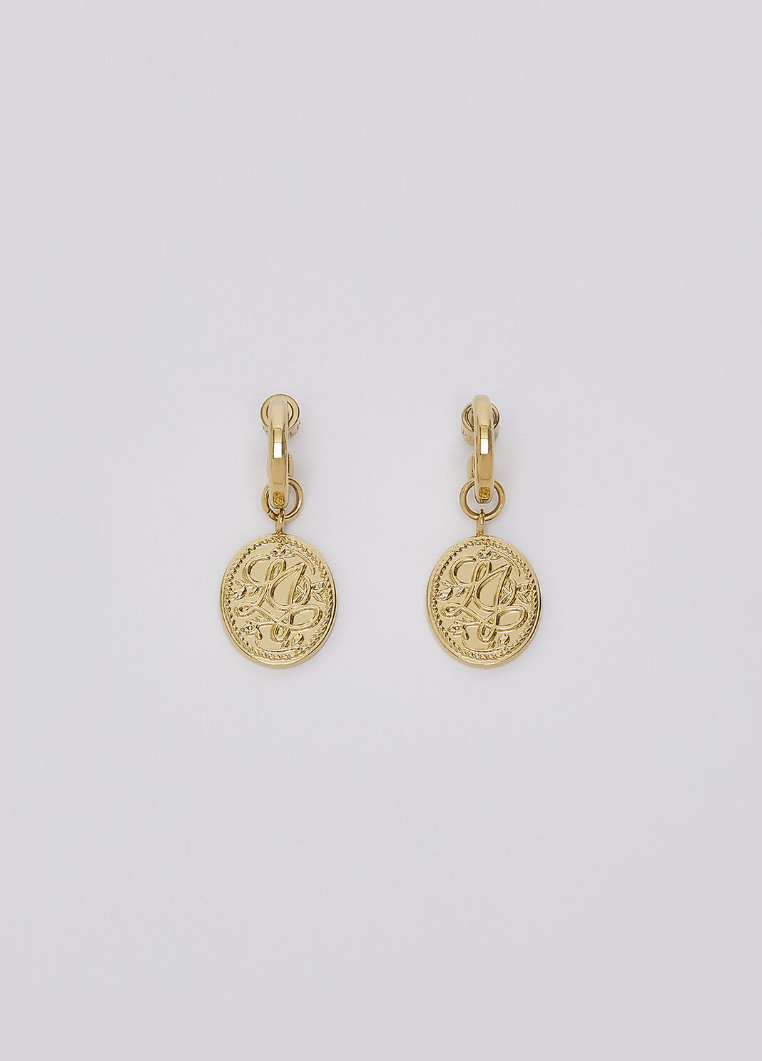 Earrings with medal engraved gold Liu Jo - large image number 0