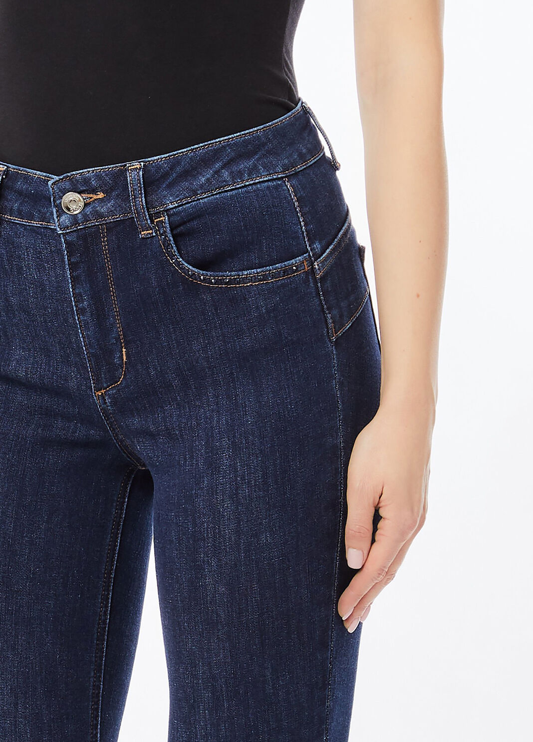 Skinny-Jeans mit hohem Bund Denimblau Liu Jo - large image number 2