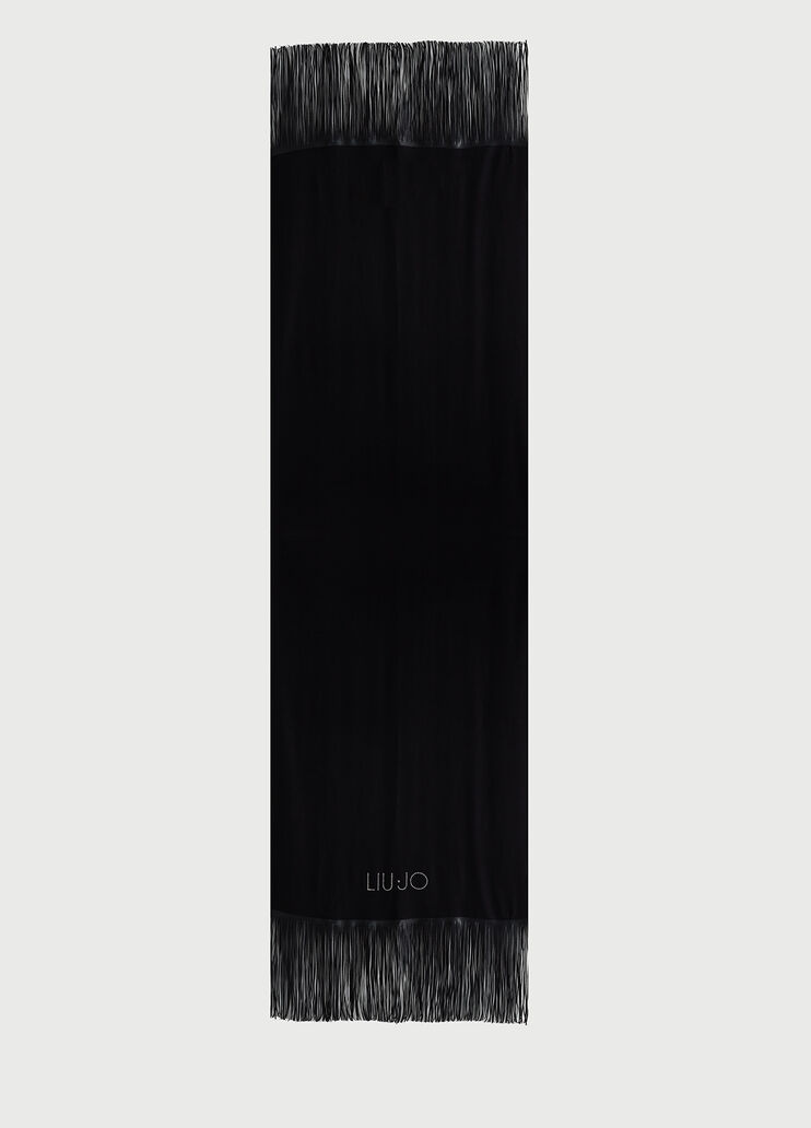 Stole with fringes Black Liu Jo - large image number 0 Stole with fringes Black Liu Jo - large image number 0