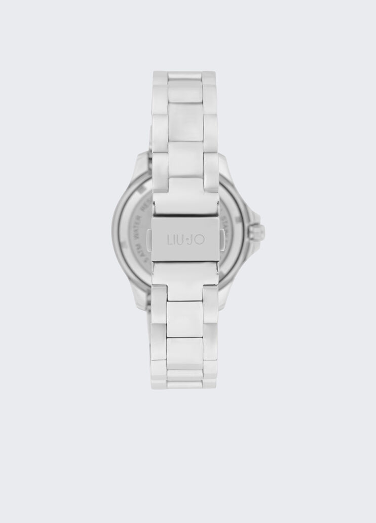 Steel watch with diamantés silver tone Liu Jo - large image number 1 Steel watch with diamantés silver tone Liu Jo - large image number 1